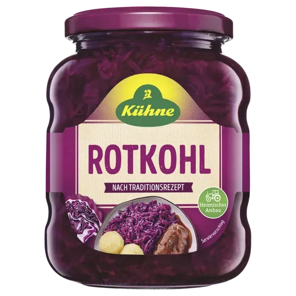 Kühne Apfel-/Rotkohl im Glas verschiedene Sorten