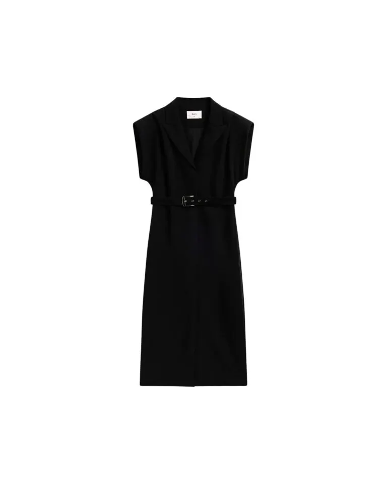 Beverly Belted Dress - Sort