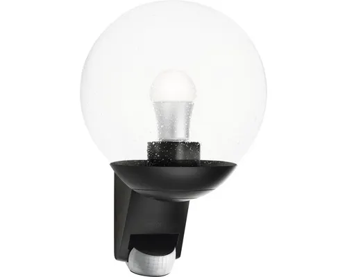 Venkovní nástěnné svítidlo Steinel L585 IP44 E27 60 W černé se senzorem pohybu