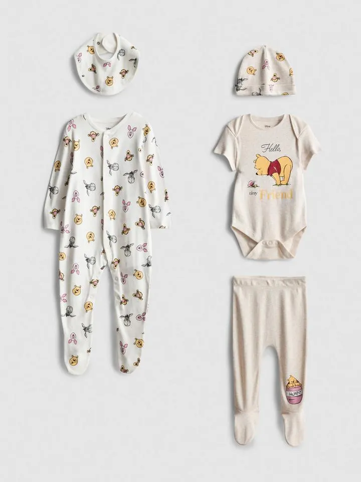 0–9 mois | Ensemble bébé 5 pièces Disney Winnie l'ourson