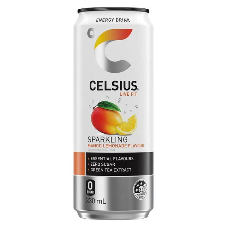 Celsius Sparkling Mango Lemonade