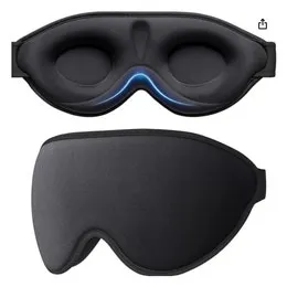 3D Contoured Blackout Sleep Mask (2 Pack)