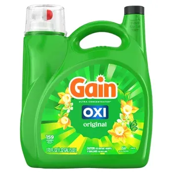 Gain +Oxi Liquid Laundry Detergent, Original, 159 Loads, 170 fl oz