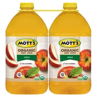 Mott's Organic 100% Apple Juice, 1 Gal, 2-count