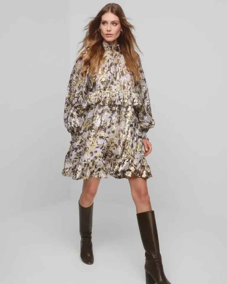 Georgette Tieband Dress - October Field