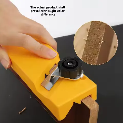 Wood Edge Trimmer, Hand Planer for Woodworking, Chamfer Tool for Plywood,MDF,Solid Wood,DIY Carpenter Tool with Adjustable Blade