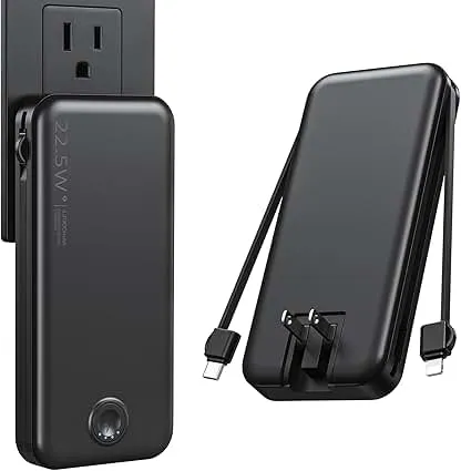 Nusyddy 22.5W Super Fast Charging Portable Charger wit…