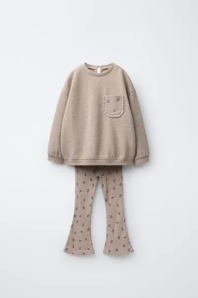 T-SHIRT AND FLARE SOFT TOUCH LEGGINGS SET