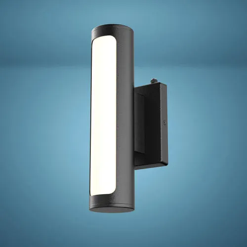 Patriot Lighting® Calan Dusk-to-Dawn LED Matte Black Outdoor Wall Light