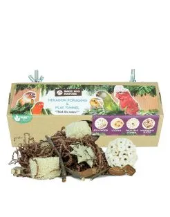 Back Zoo Nature Hexagon Foraging & Play Tunnel - Speelgoed - 10x20x9 cm