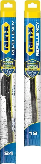 Rain-X 810345 Repellency Water Repellent Wiper Blades, 24" & 19" Windshield Wipers, All Weather Streak-Free for Enhanced Visibility w/Water Repellency Formula [Amazon Exclusive]