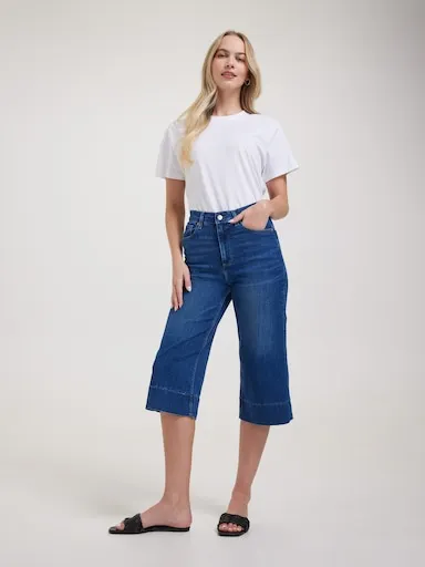 Just Jeans Originals High Rise Wide Leg Capri