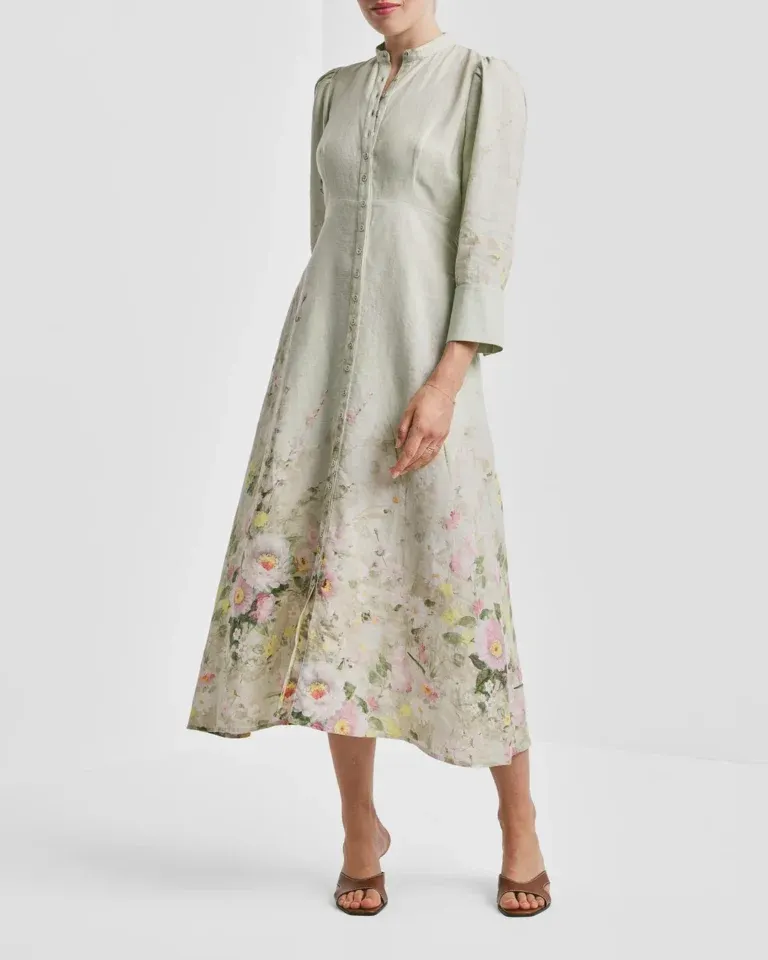 Linen Button-Down Dress - Harmony