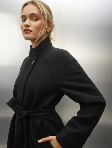 Dotti Dusk Funnel Neck Coat