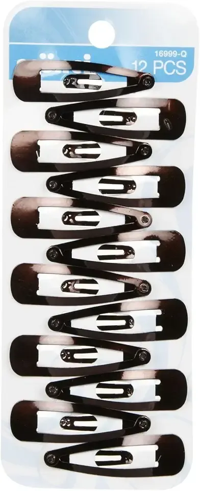CONAIR CORPORATION CONTOUR BARRETTES BROWN 12PK
