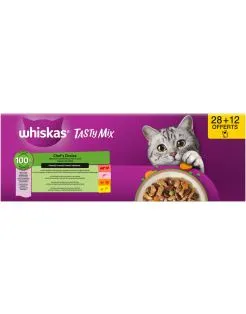 Whiskas Tasty Mix Chef's Choice - Natvoer - 40x85 g