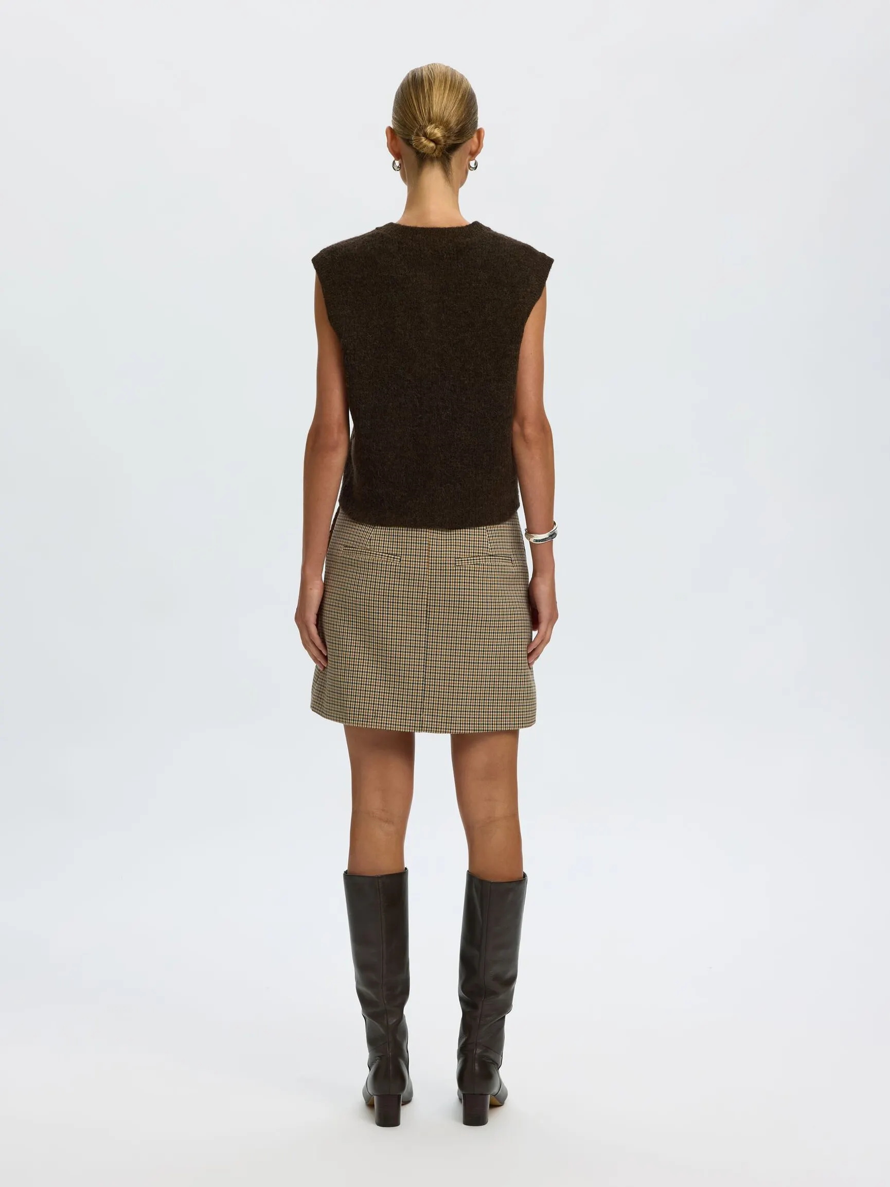 ULLBLANDING STRIKKET VEST