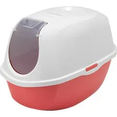 Kattenbak Spicy Coral Recycled Wit;Rood