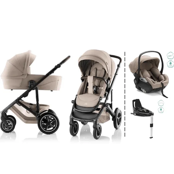 Britax | Smile 5Z kombivogn + Noa bilstol & Base | Teak