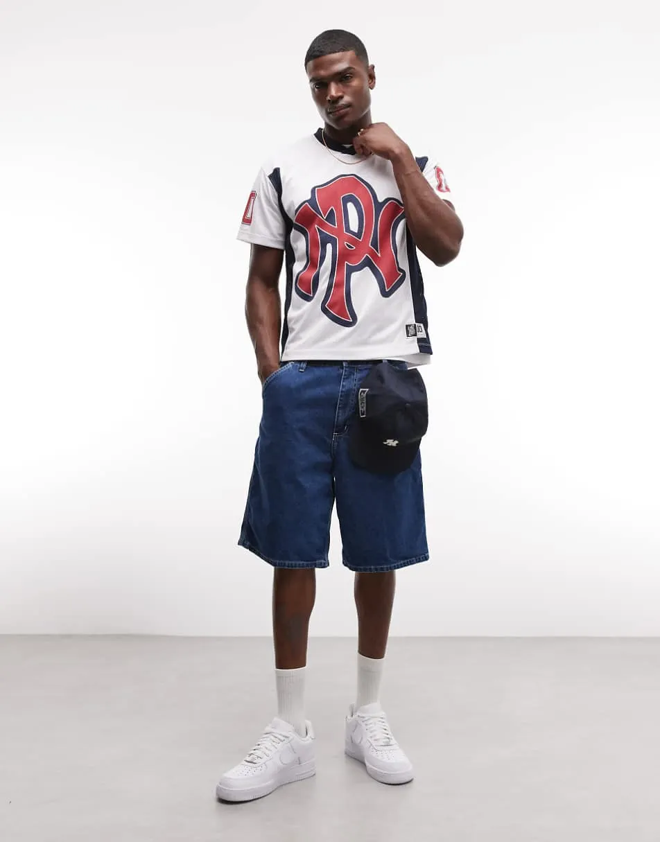 No Problemo NYP sports jersey with logo back print in white