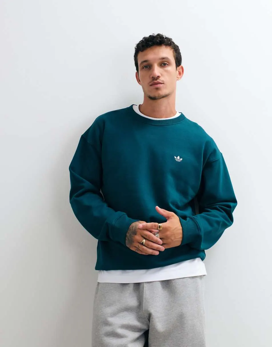 adidas Originals essential loose fit sweatshirt in green