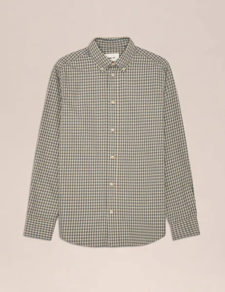 Colby 50024 Brushed Oxford Shirt Blue Check