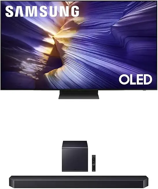Samsung 83-Inch Class OLED S90F 4K Smart TV (2025 Model) NQ4 AI Gen3 Processor, 4K AI Upscaling Pro + Samsung Q-Series Soundbar HW-Q900F 7.1.2 ch Subwoofer (2025 Model)