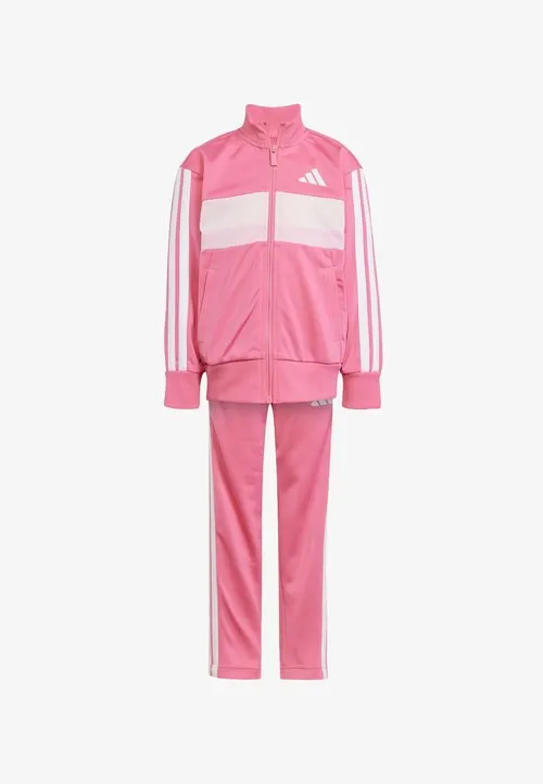 SEASONAL ESSENTIALS TIBERIO 3-STRIPES TRICOT TRACK SUIT KIDS - Treningsdress - pink fusion white clear pink