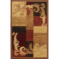 PowersellerUSA Modern Abstract Area Rug, Medium Pile, Perfect for Living Room, Bedro...
