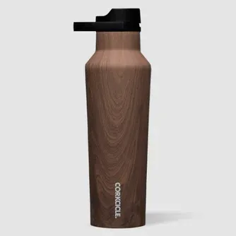Corkcicle Sport Canteen Bottle 600ml Walnut Wood