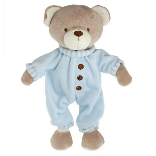 Bamse 25 cm m/pysj blå Tinka Baby
