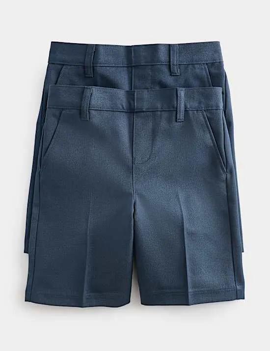 2er-Pack Schulshorts mit geradem Bein für Jungen (2–15 J.)