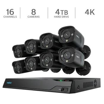 Reolink Advantage Series 4K 16-Channel 4TB NVR Security System with 8 Bullet PoE Cameras