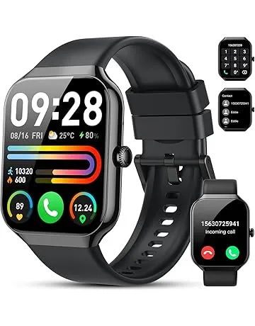 Smart Watch(Answer/Make Call BT5.4), 2026 New Smartwatch for Men Women, 1.96" HD Touch Fitness Watch with 110+ Sport Modes/Heart Rate/Sleep Monitor/Pedometer, IP68 Waterproof Fitness Activity Tracker