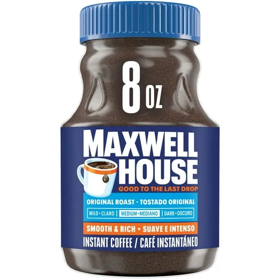 Maxwell House Original Roast Instant Coffee, 8 oz Jar $7.47 93.4 ¢/oz