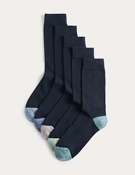 5er-Pack Gepolsterte Cool & Fresh™ Socken mit hohem Baumwollanteil
