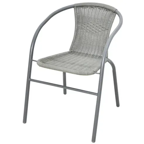 Stuhl - grau - Polyrattan