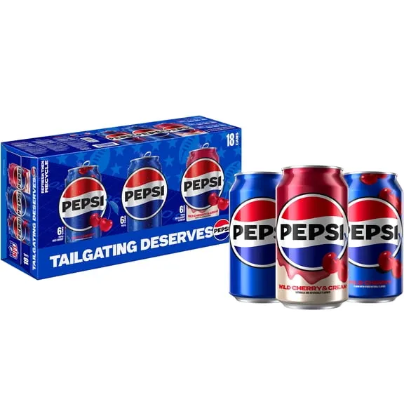 Pepsi NFL Variety Pack 12 fl oz, 18ct Can, $10.97, 5.1 ¢/fl oz