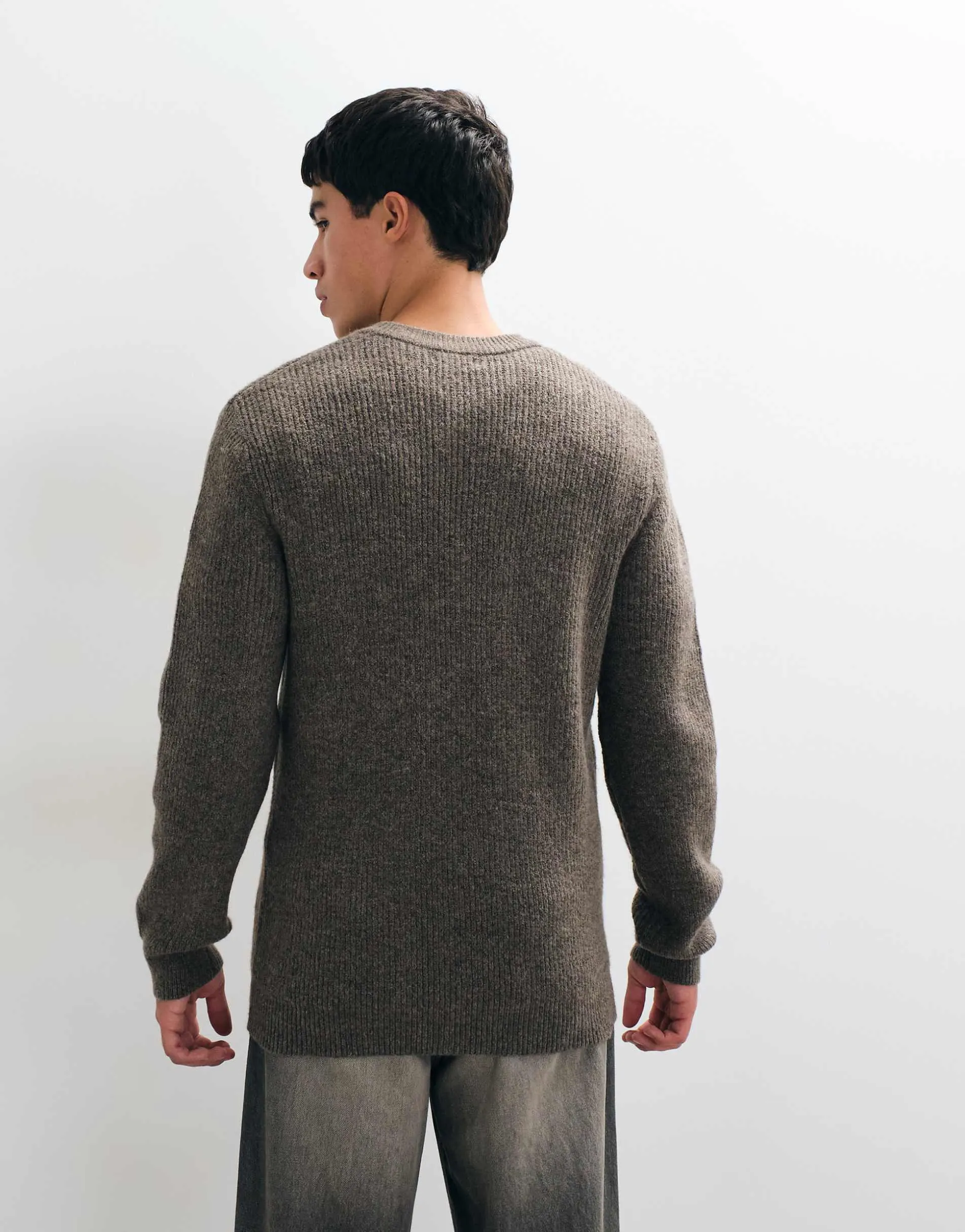 New Look fisherman jumper in mink
