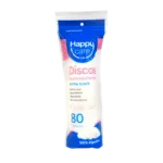 Discos Desmaquillantes De Algodón HAPPY CARE X80 Uds