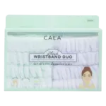 Set De Limpieza Facial Muñequeras De Felpa Mint Green Baby Blue CALA 2 Pares