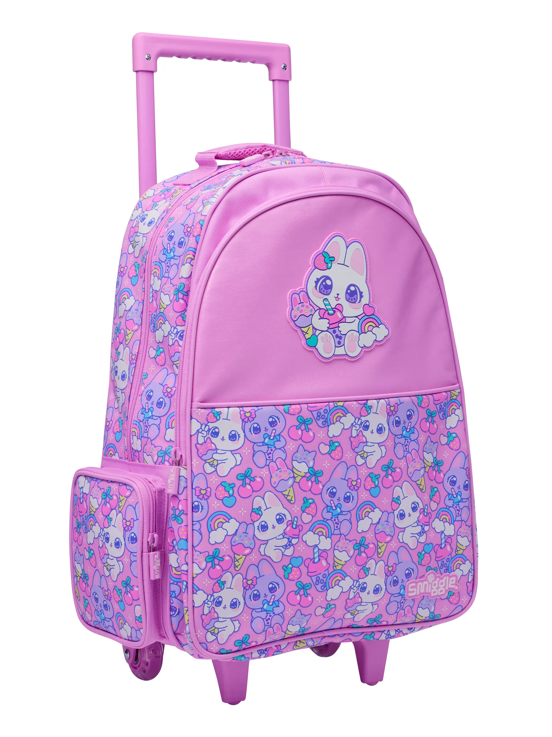 Bright Eyes Trolley Backpack With Light Up Wheels