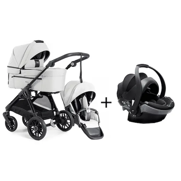 Emmaljunga 2025 | Bilstol og Sento Kombi Flat+ | Urban Pearl