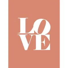Affiche déco LOVE 30x40cm