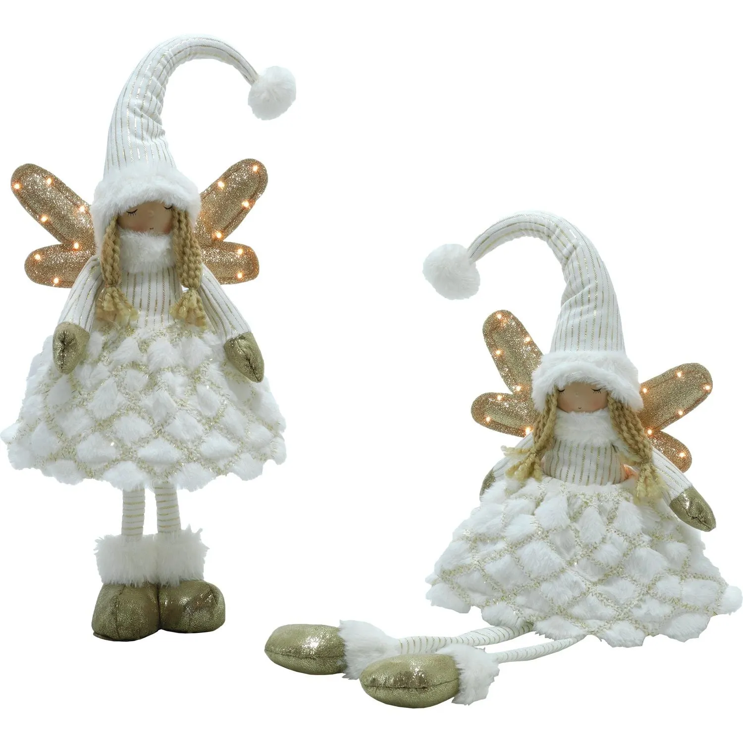 Angelo Luminoso con cappello Bianco