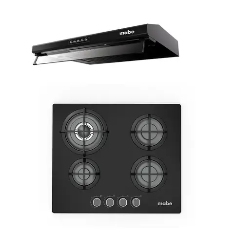 Combo Campana + Encimera 60 cm Mabe PM6045GV0CMU6020PB0
