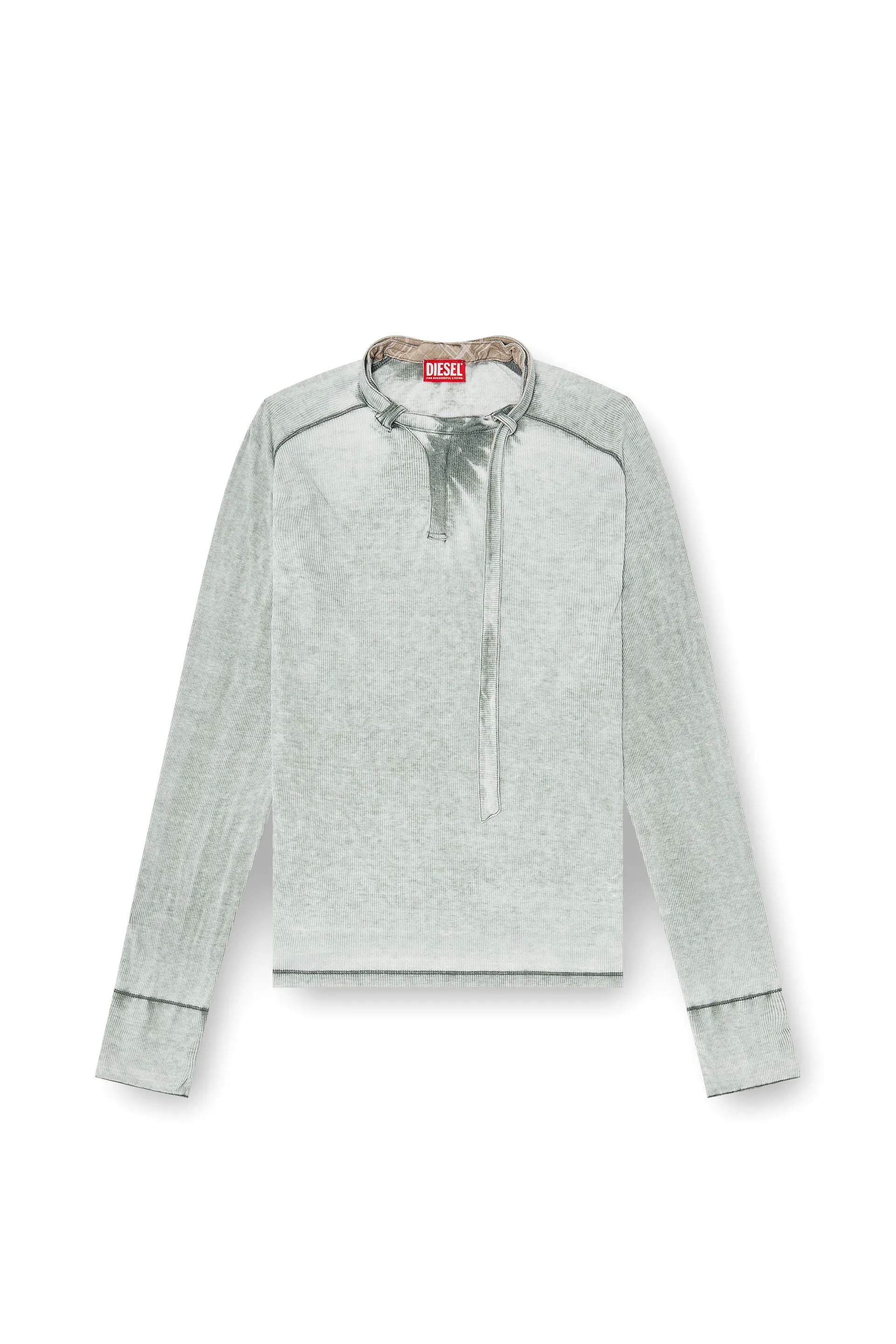 Rib-jersey top with biker neck strap