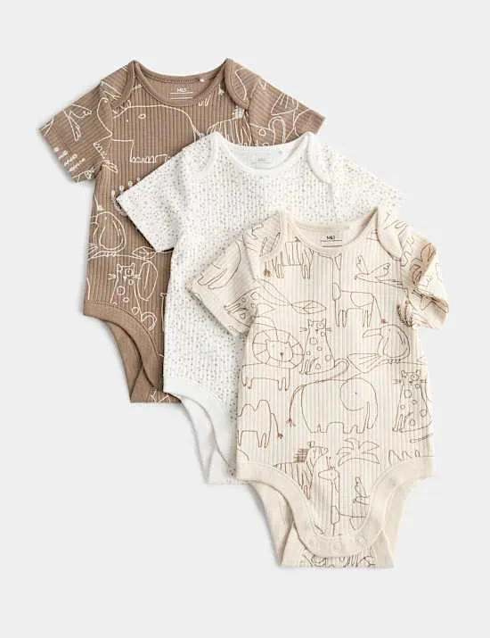 3er-Pack Bodys mit hohem Baumwollanteil (3,2 kg–3 Jahre)