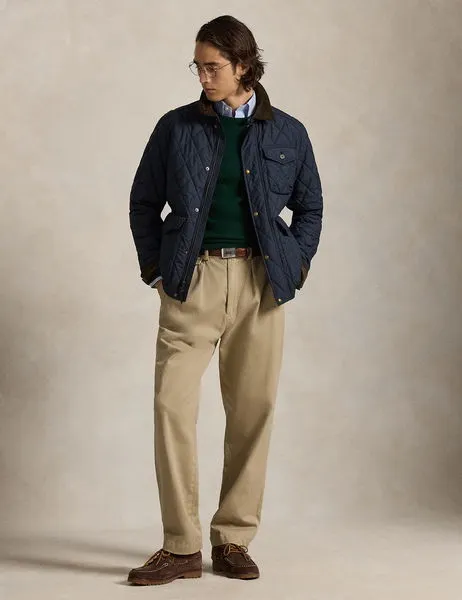 Beaton Quilted Jacket College Navy