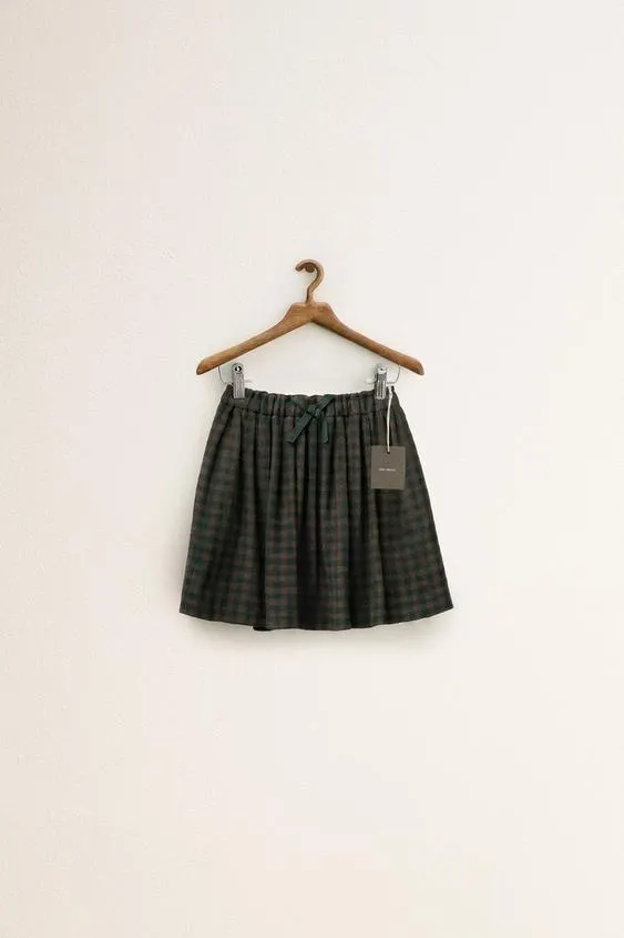 ZARA TIMELESS - WOOL BLEND CHECK SKIRT
